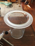 LH Fermentation 1L Vessel with Stainless Steel Lid / Clamps No Cracks or Chips!!