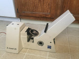 Zeiss Axiovert 25 CFL Frame Base with Working Power Supply Optics for Parts