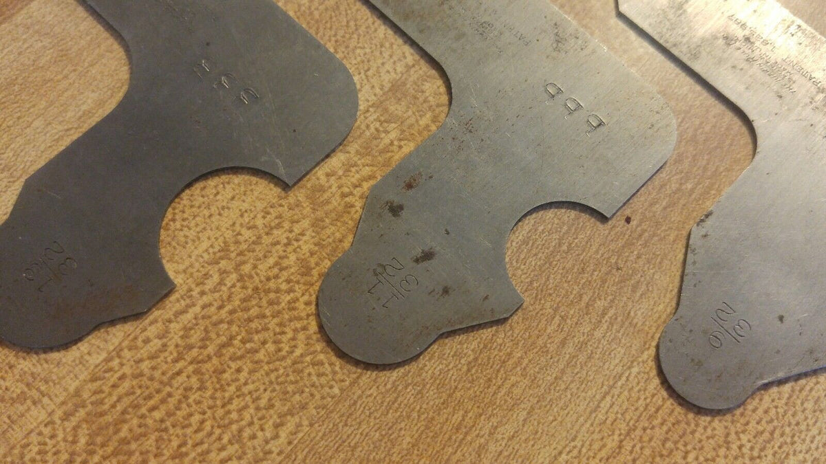 Radius Gage Set, Vintage Lufkin Rule Co. Machinist Radius Gauge Set, U