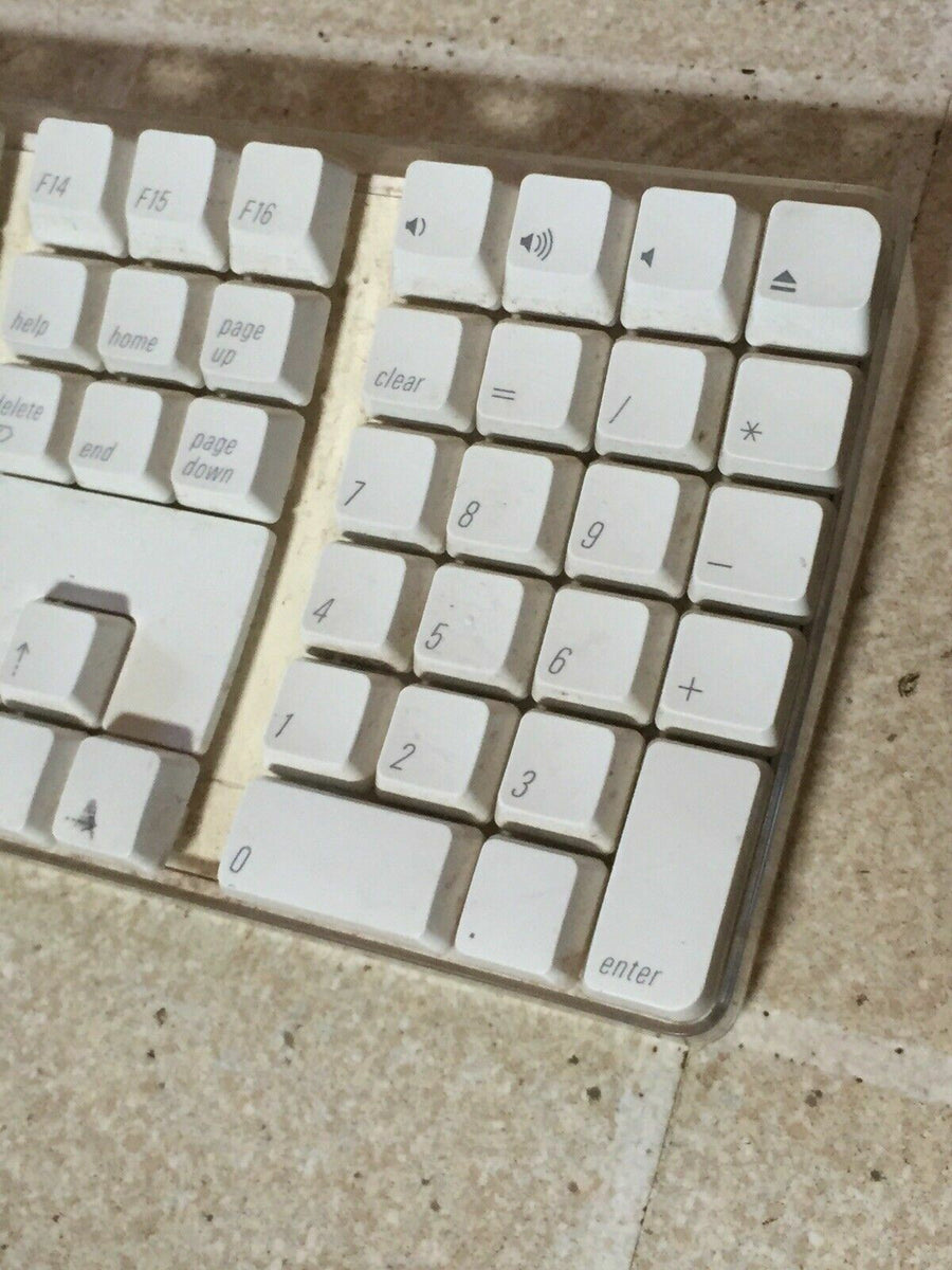 Apple iMac Keyboard White A1048 Missing 1 Shift Key Non