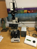 Olympus BH-2 Fluorescent Microscope System 4/10/40/100X FITC DAPI TRITC Cubes Complete