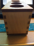 Wooden Microscope Box Shelf Objective 6 Holes Part Unitron AO Leitz Zeiss 8.25"