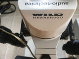 Wild Heerbrugg M3 Stereozoom Microscope 6.4x/16x/40x 10xG Eyepieces Stand Lights Complete