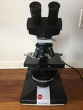Wild Leitz Biomed Phase Contrast DF Microscope 4 Lenses 4/10ph/40ph/100ph Oil