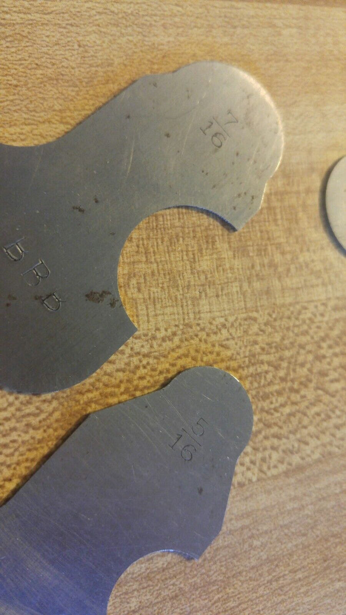 Radius Gage Set, Vintage Lufkin Rule Co. Machinist Radius Gauge Set, U