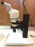 Scienscope Tilting Ergonomic Stereozoom Microscope Leica LED2500 Stand 0.8x-8x Complete