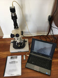 Olympus SZ1145 Trinocular Stereozoom 1.8-11x Microscope Dual-Illumination Camera Complete