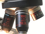 Nikon Alphaphot2 Phase Contrast Trinocular Microscope 5MP Cam 4/10PH/40PH/100PH Complete