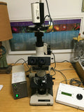 Olympus BH-2 Fluorescent Microscope System 4/10/40/100X FITC DAPI TRITC Cubes Complete