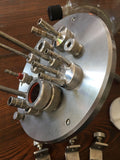LH Fermentation 1L Vessel with Stainless Steel Lid / Clamps No Cracks or Chips!!