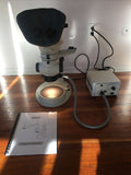 Vision Engineering Cobra Microscope 6-40X Schott Fiber Optic Light Ring Upgrade Complete