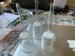 Lot of 24 Pyrex and Kimax laboratory Funnels assorted sizes 15mL 30mL 60mL