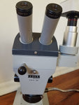Zeiss Stereo Zoom Microscope With Photo Tube and Ring Light 12x-75x Nice