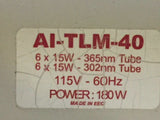 Alpha Innotech AI-TLM-40 Dual-wavelenth Transilluminator 302nm 365nm 12 Bulbs!!!