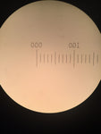 Microscope Glass Reticle Round 21mm Dia. 0.00-0.04 (40 Divs) For 23.3mm Eyepiece