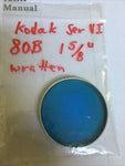Kodak Series VI Photoflood Filter Wratten No. 80B Blue Metal Frame 1.625"