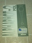 OEM Nikon Alphaphot-2 POL Polarizing Microscope Instructions Manual 1992