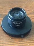 Moticam C-Mount 12mm Microscope Mount Adapter  41.25mm / 1 5/8” Mount Focusing
