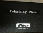 Nikon Microscope Polarizing Tint Plate Filter Storage Box for Parts No. 1