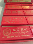 10 Boxes Gold Seal Microscope Slide Cover Glass No. 1 Size 22mm 1 Oz 0.13-0.17"
