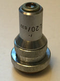 Leitz L20x 20x Microscope Objective with Adjustable Iris Aperture RMS