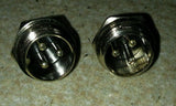 Lot of 2 Panel-mount Three-pin Female Connector fits 15mm Male
