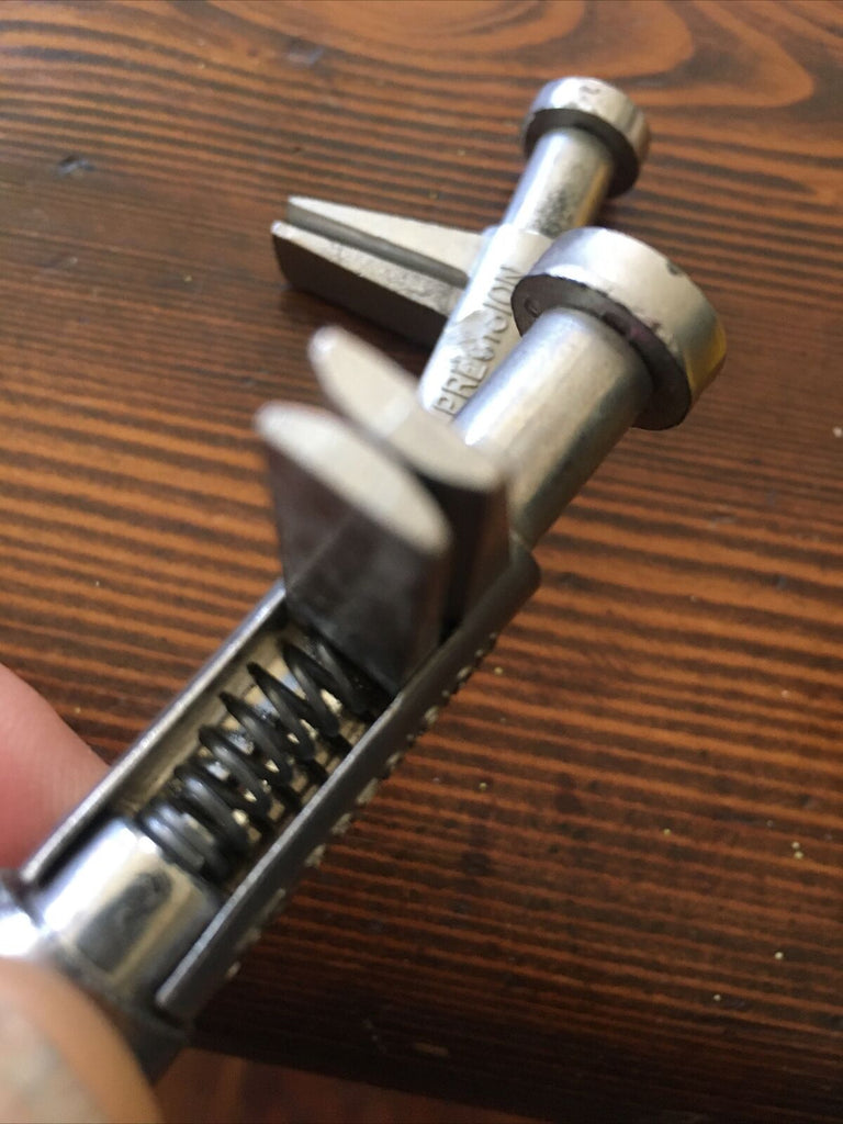 Lot of 2 Precision Scientific Tube Pinch Clamp Spring-loaded Steel Lab ...