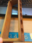 Wooden Microscope Box Shelf Objective 6 Holes Part Tall AO Leitz Zeiss 8.62"