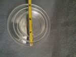 Set Of 3 Cylindrical Glass Sample Pitri Dishes 3" 2.5" 2"