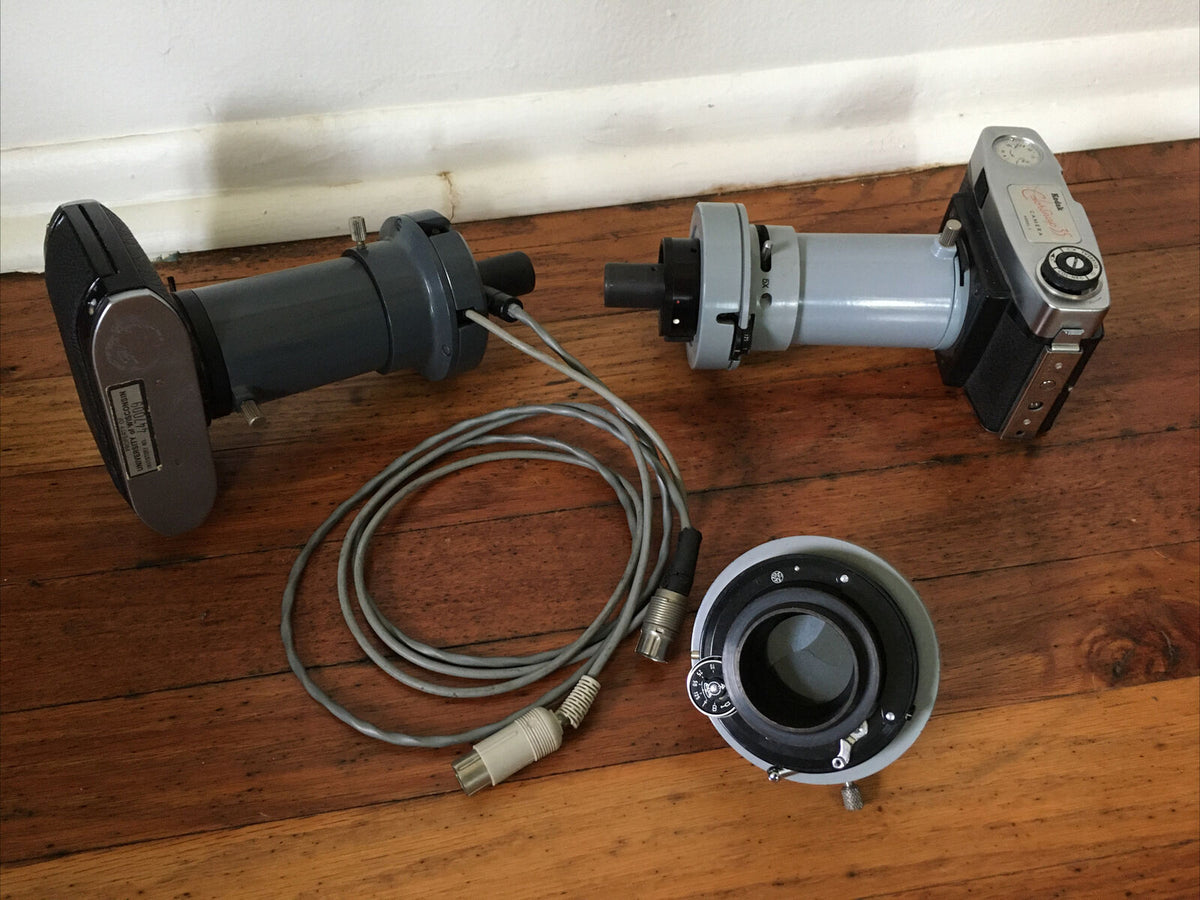 American Optical Microscope Cameras and Automated Manual Shutters / At