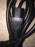 Type F Mains Power Cord x C13, 8 ft, 2.5m, Black 90 Degree Plug