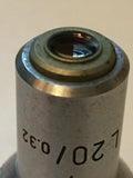 Leitz L20x 20x Microscope Objective with Adjustable Iris Aperture RMS