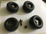 Lot of 4 - 2.5" Rubber Feet Pads for Machines / Instruments Reinfoced Washer