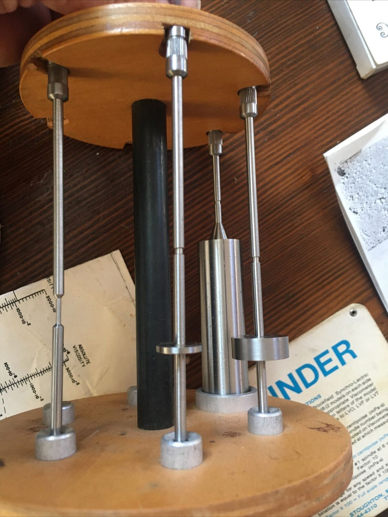 Viscometer Spindle Rack Brookfield Viscometer LST Box Spindles Stand Charts Manual 110V ...