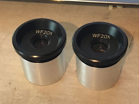 WF20X WF 20XMicroscope Eyepieces 30mm Clean FOV ~ 11mm