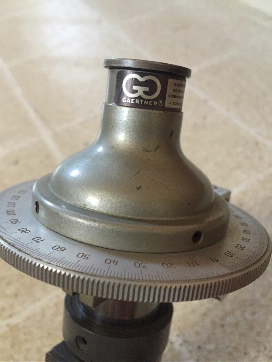 Angle Rotor Microscope Gaertner Scientific Slide Microscope 360° Rotating Angle Measurement w ...