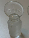 Lot of 2 PYREX KIMAX Glass 50mL TS Volumetric Flask Stoppers Size 13