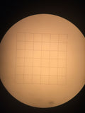 Microscope Glass Reticle Round 21mm Diameter Counting Grid For 23.3mm Eyepiece