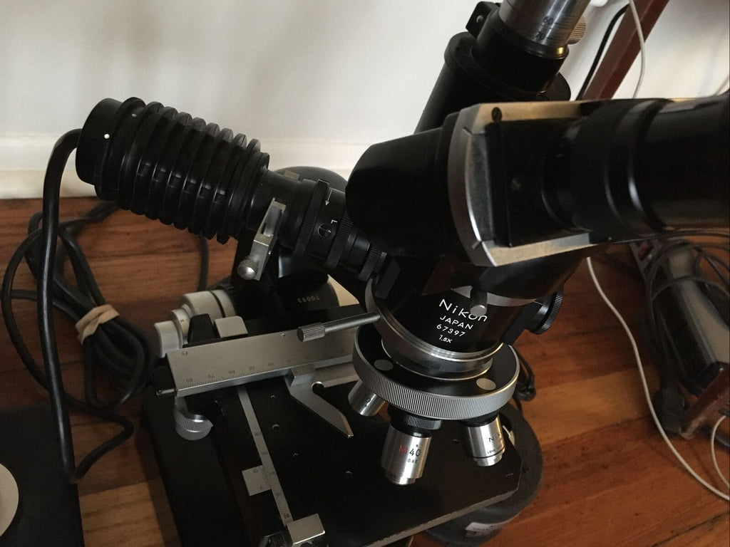 Microscope Nice Vintage Nikon Model S Epi-iIlluminated Trans-illuminated Microscope Ni ...