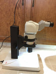 Scienscope Tilting Ergonomic Stereozoom Microscope Leica LED2500 Stand 0.8x-8x Complete