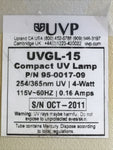 UVP Compact UV Lamp 254/365nm Short/Long Wave UVGL-15 4 Watts Tested - Working