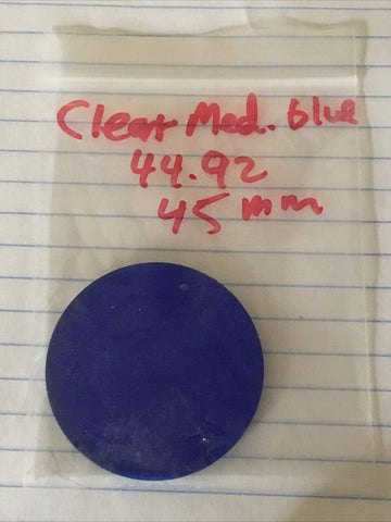 Microscope Filter Clear Medium Cobalt Blue Glass 44.92mm 45mm 2.85mm Thick