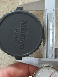 Mitutoyo Microscope Screw-In Dust Cover Plug Cap Knob Camera Opening 2.5” Dia.