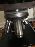 Leitz HM-LUX Clinical Microscope 4 Objectives 4/10/40/100 Oil Nice Extra Bulb Complete