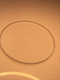 Microscope Glass Reticle Round 21mm Diameter Counting Grid For 23.3mm Eyepiece