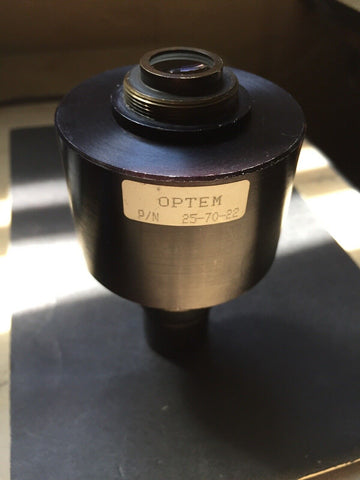 Optem Microscope C-Mount Camera H Clamp Adapter 25-70-22 + Inner Lens 25-70-03