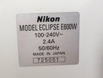 Nikon Eclipse E600 Microscope Base Stand Focus Power Supply No Stage