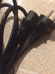 Type F Mains Power Cord x C13, 8 ft, 2.5m, Black Straight Plug