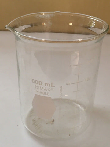 Kimble Lab Glassware Kimax 600mL Beaker Laboratory Glassware Kimble No. 14000 – Midwest ...
